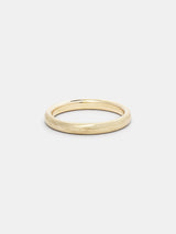 Shown: 14k yellow gold with organic texture and signature matte finish.