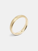 Heath Heavy Band in 14k yellow gold with organic texture and signature matte finish.