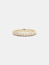 Shown: 14k yellow gold with 2mm recycled diamonds and signature matte finish.