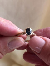 Bryn Oval Solitaire - Sapphire
