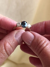 Trillium Oval Ring - Sapphire
